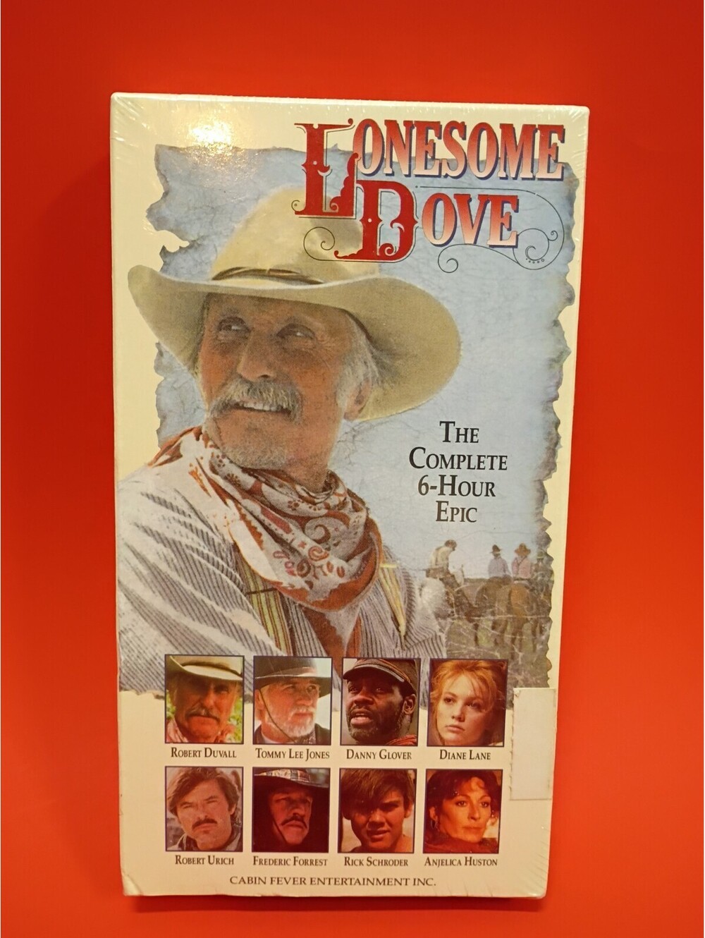 Vintage-Sealed-1992 VHS Lonesome Dove Complete 6 Hour Epic Texas Rangers Y2K